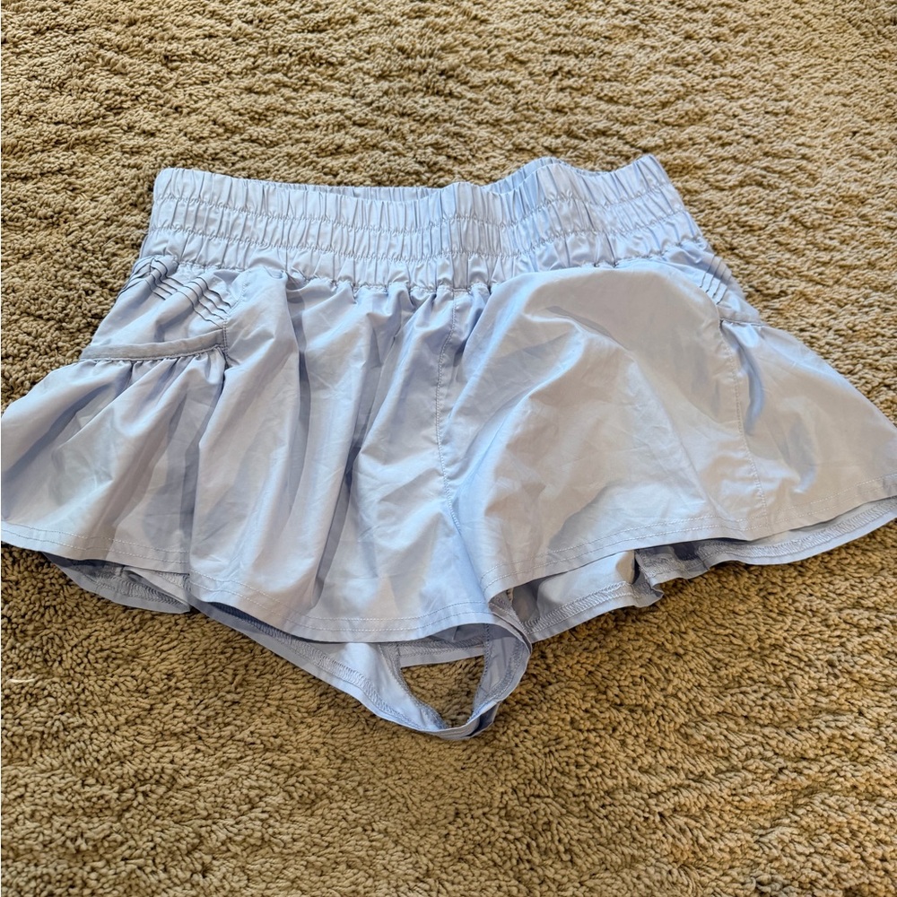 Free people pale blue purple shorts